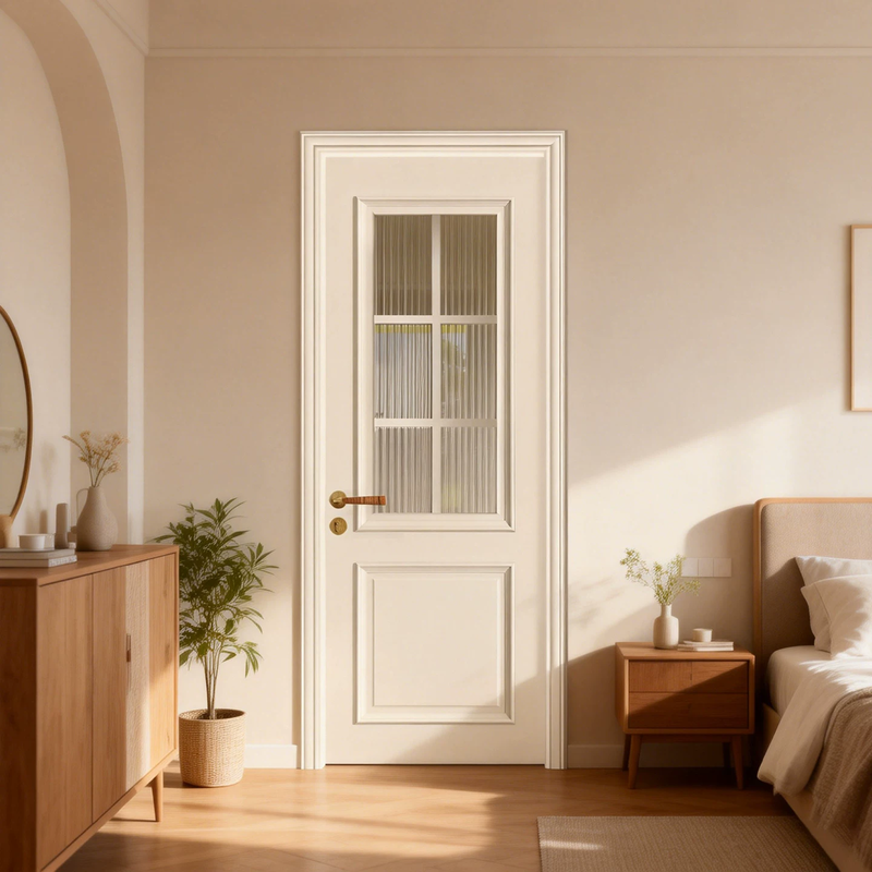 Customizable Aluminum Alloy Interior Door Offering Multiple Color Options and Smooth Surface Finish