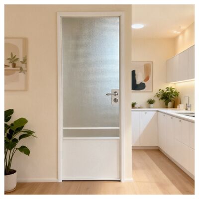 French Vintage Dopamine Bathroom Door Magnesium Aluminum Alloy Bathroom Toilet Swing Door Kitchen Balcony Partition Door